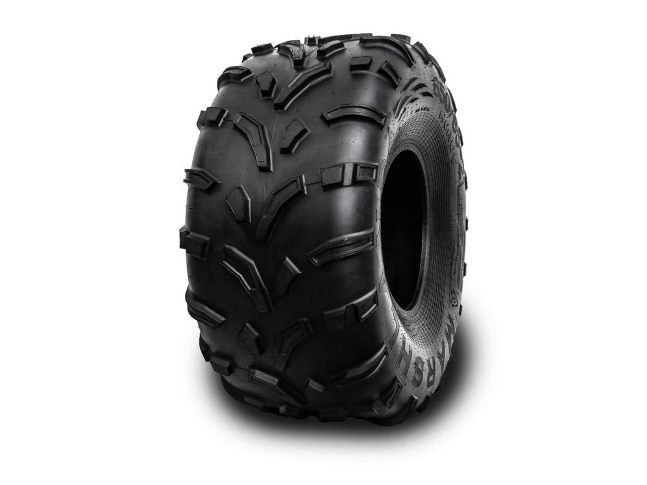 Шина низкого давления MARSHLAND MEGATOROS 650/65-21 — 1450×650-533. Общий вид шины в сборе: посадка профиля и направленный рисунок протектора целиком. Характеристики: 2 слоя корда, вес 70 кг, индекс нагрузки 93 (650 кгс), символ скорости F (80 км/ч), рабочее давление 0,05–0,5 кг/см², от -60 до +45 °C, грунтозацеп 25 мм. Разработана под вездеходы ТРЭКОЛ, SeverTruck, TINGER, Лесник, АТЛАС, Кайман.